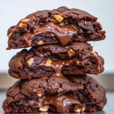 Nutella NYC Cookie with gooey center