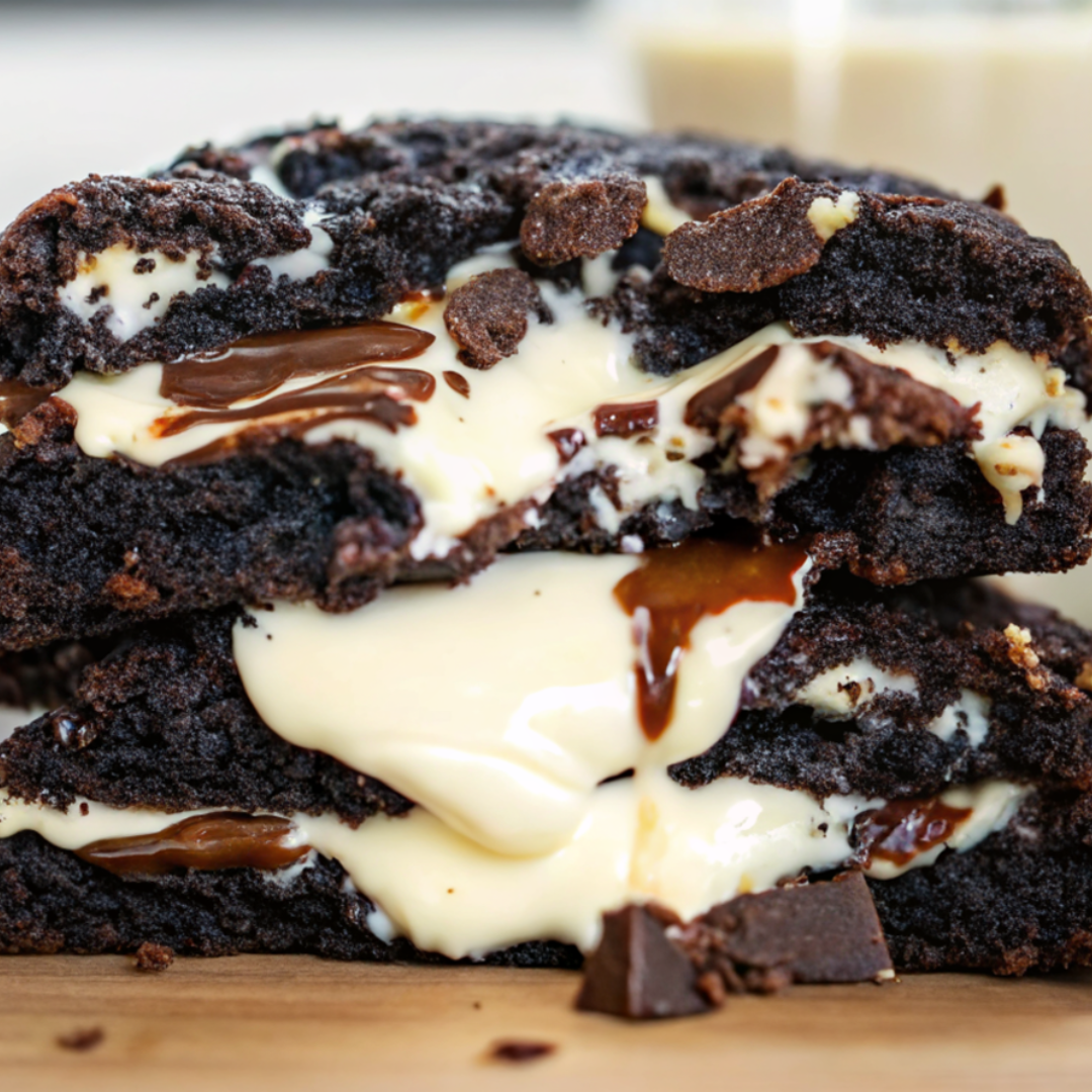 White chocolate filling for Cookies Cream NYC Cookies