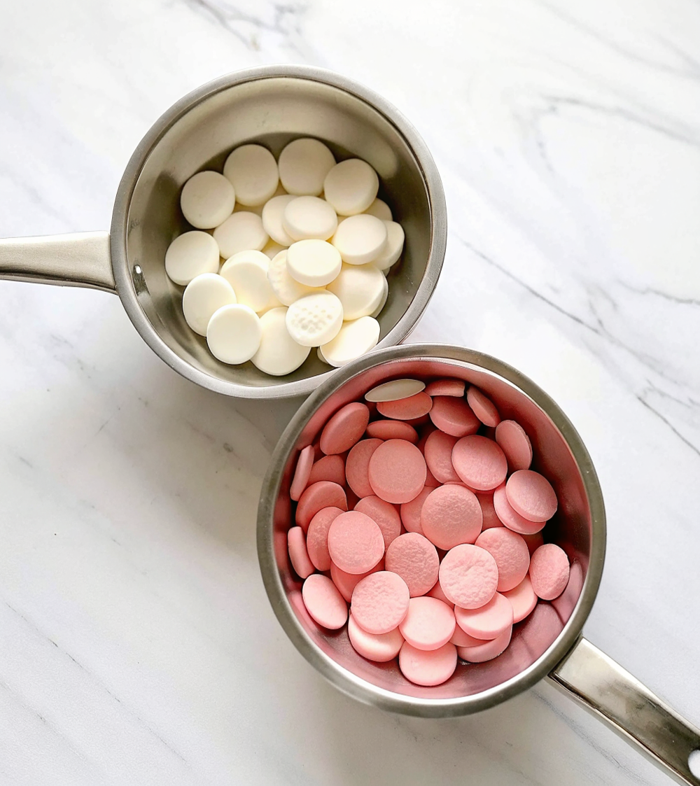 Decorated wafer pencil cookies with colorful erasers