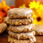 Iced Pumpkin Oatmeal Cookies