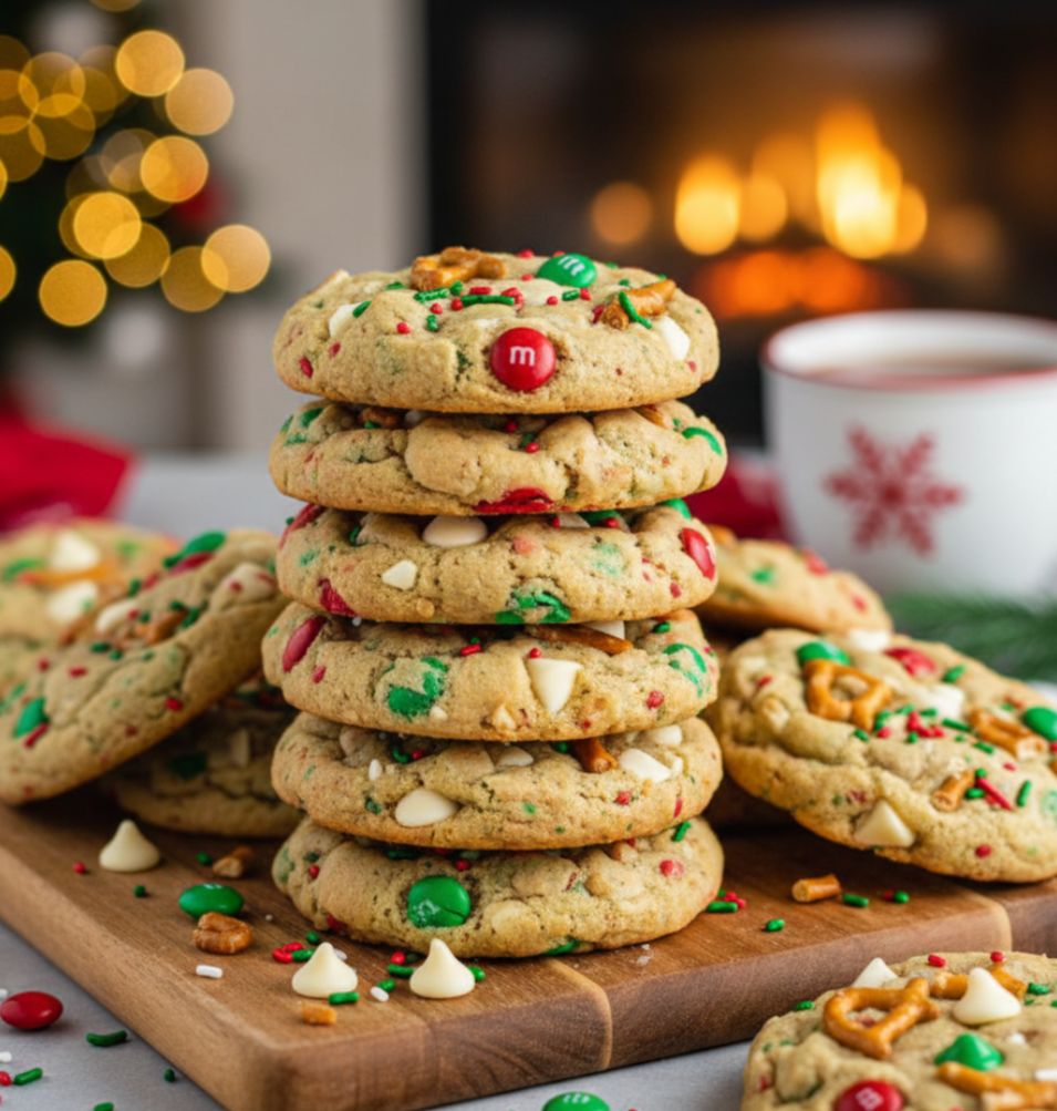 Christmas Kitchen Sink Cookies