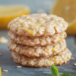 3 Ingredient No Bake Lemon Oatmeal Cookies