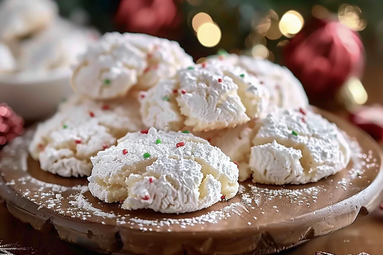 CHRISTMAS COOL WHIP CRINKLE COOKIES