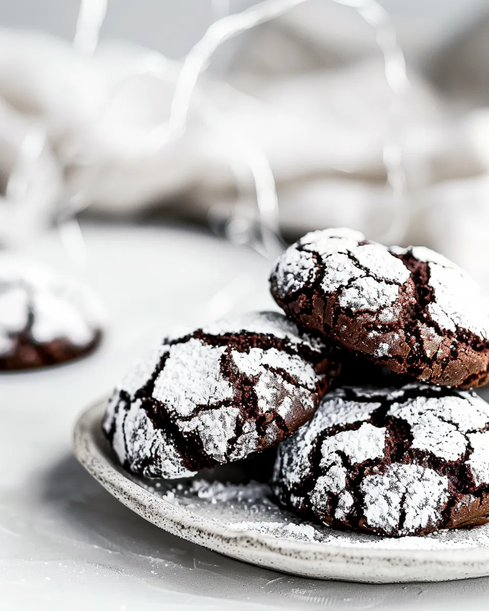 Chocolate Crinkles Cookies