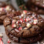 Double Chocolate Peppermint Fudge Cookies