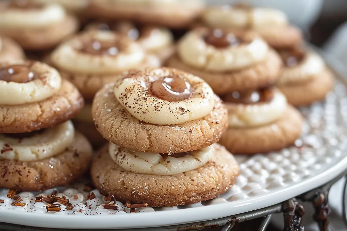EGGNOG SNICKERDOODLE THUMBPRINT COOKIES