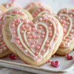 Frosted Heart Sugar Cookies