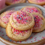 Funfetti sugar cookies for Valentine's Day