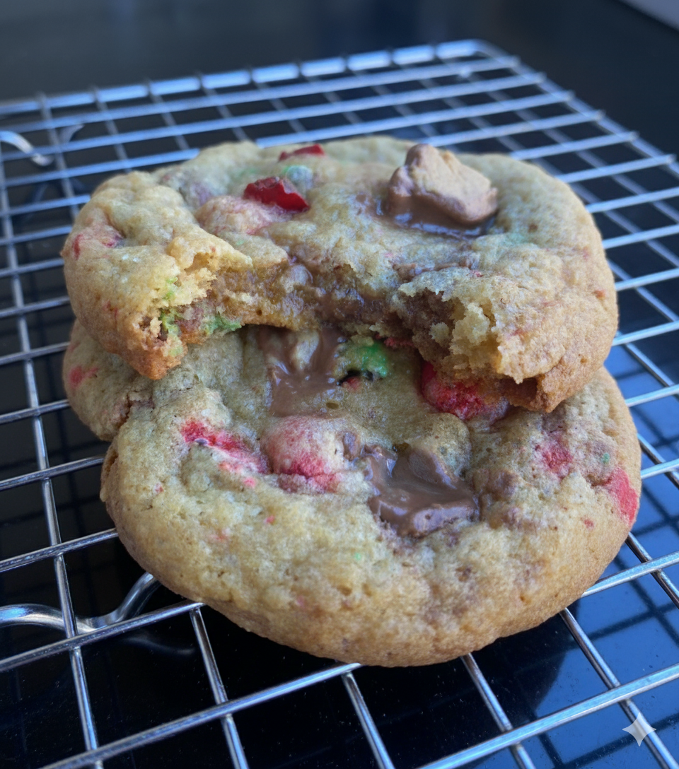 Chewy Christmas Candy Brown Sugar Cookies
