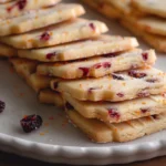 Orange Cranberry Shortbread Cookies