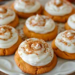 PUMPKIN COOKIES WITH CREAM CHEESE FROSTING