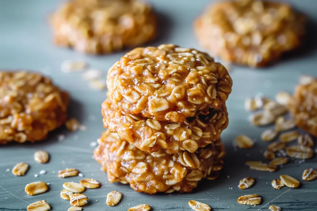 Peanut Butter No Bake Oatmeal Cookies