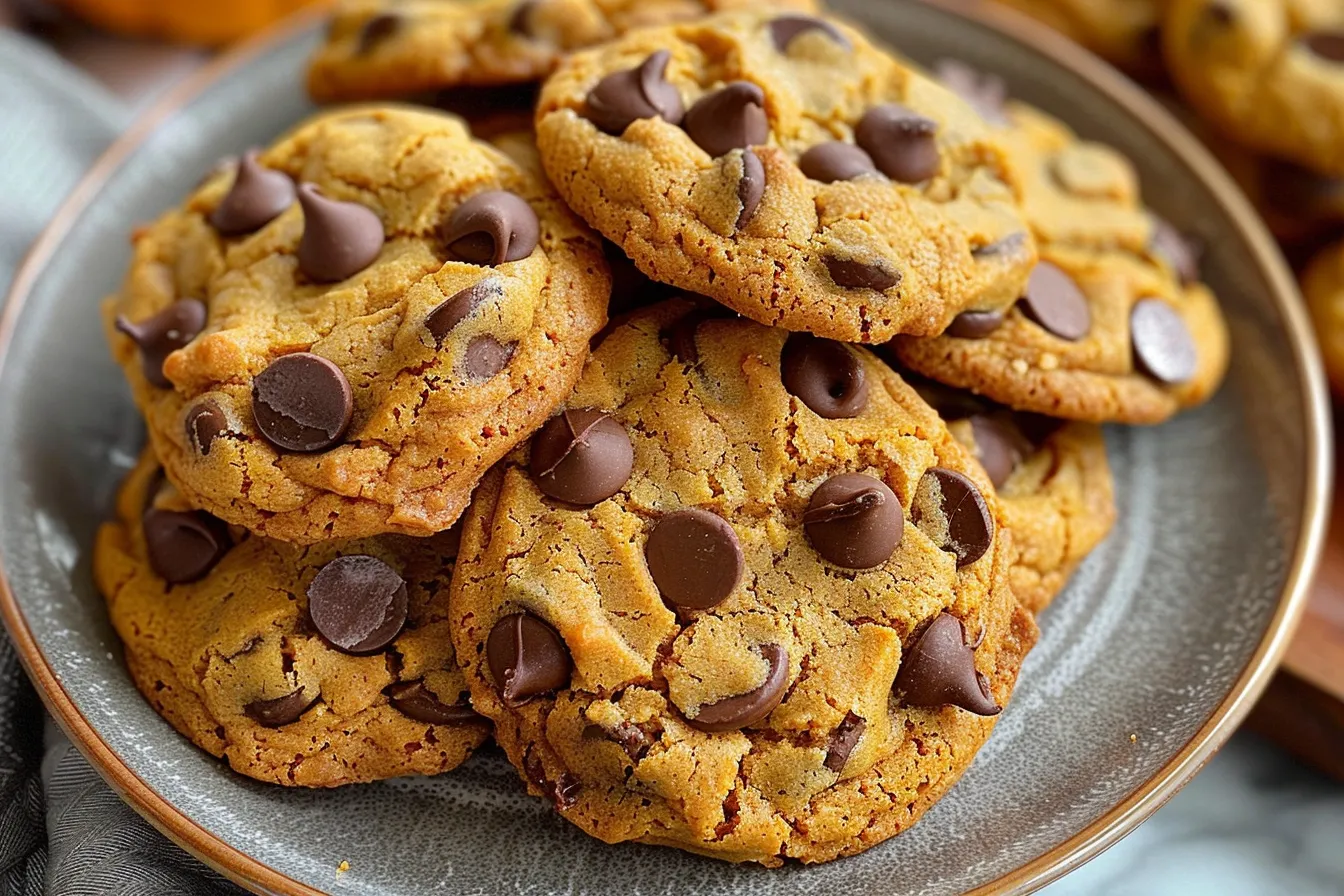Pumpkin Chocolate Chip Cookies