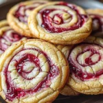 Raspberry Swirl Cookies