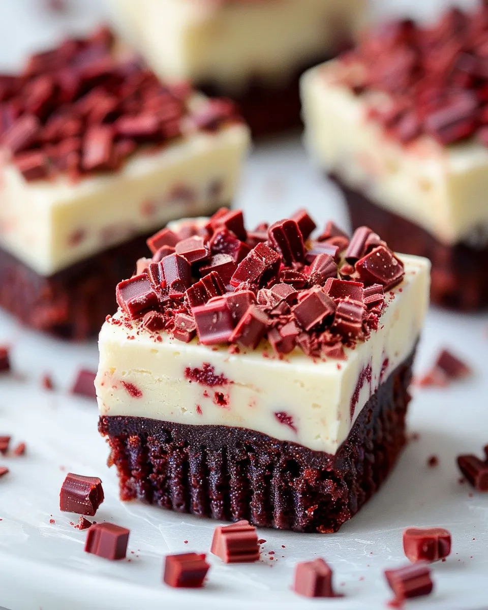 Red Velvet Cheesecake Brownies