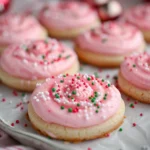 Christmas Pink Velvet Cookies