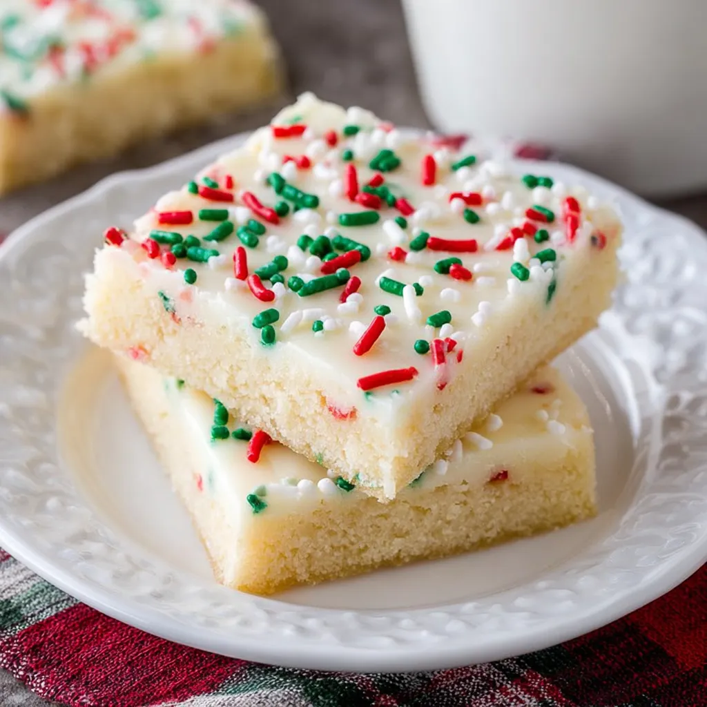 Christmas Sugar Cookie Bars