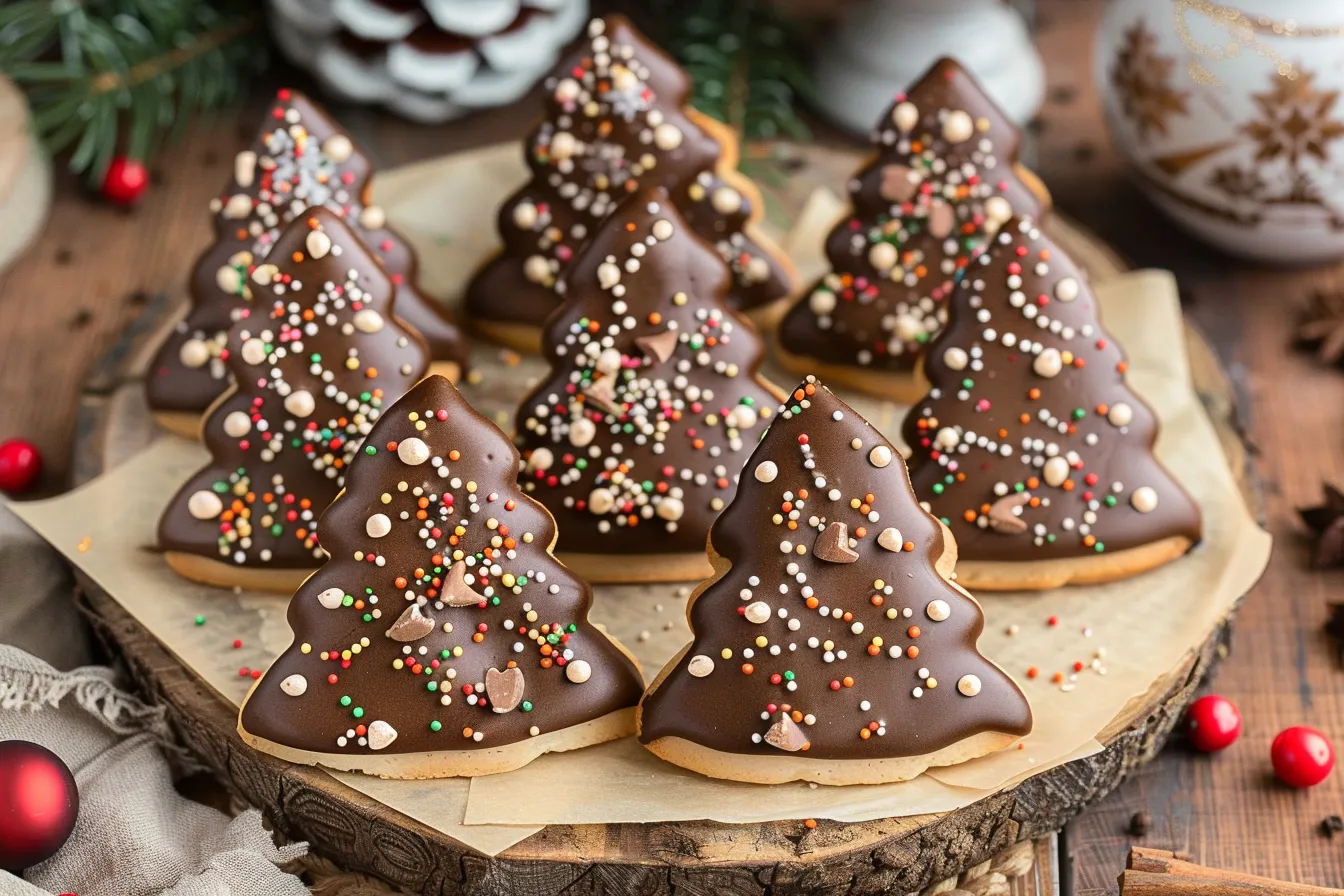 MILLIONAIRE SHORTBREAD CHRISTMAS TREES