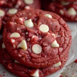 Red Velvet Cookies Made with Cake Mix