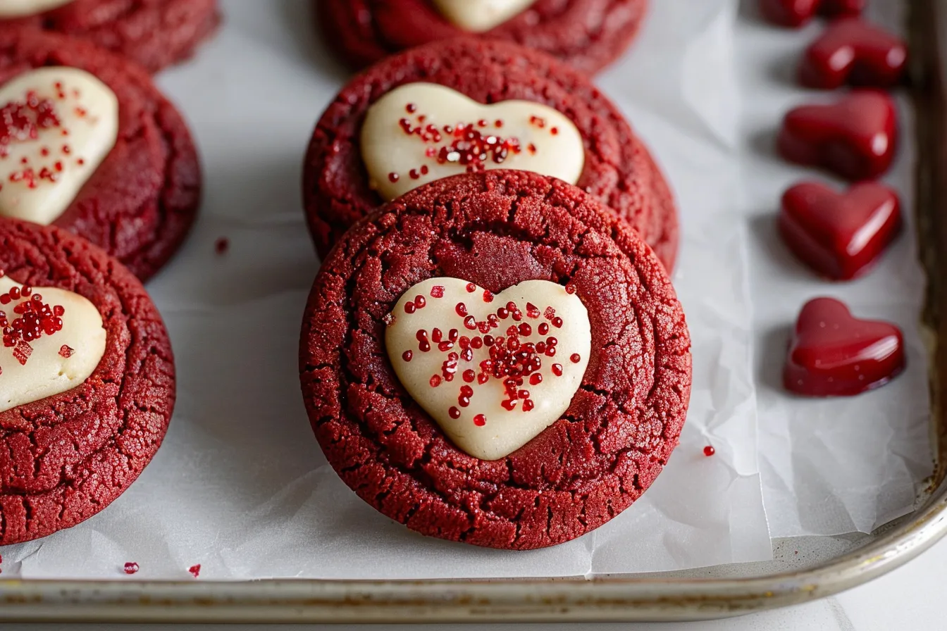 Red Velvet Sugar Cookies
