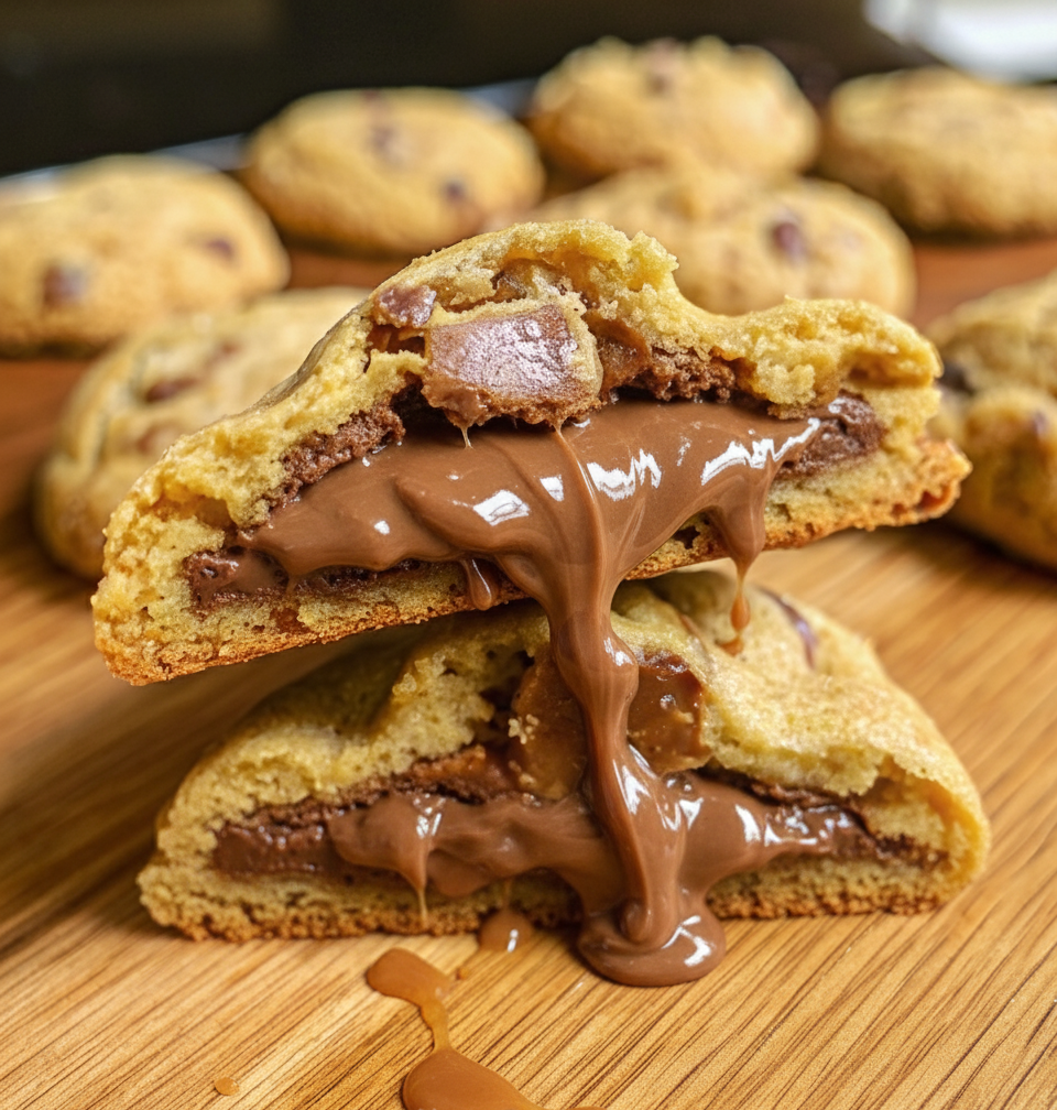 Tim Tam Stuffed Chocolate Chip Cookie