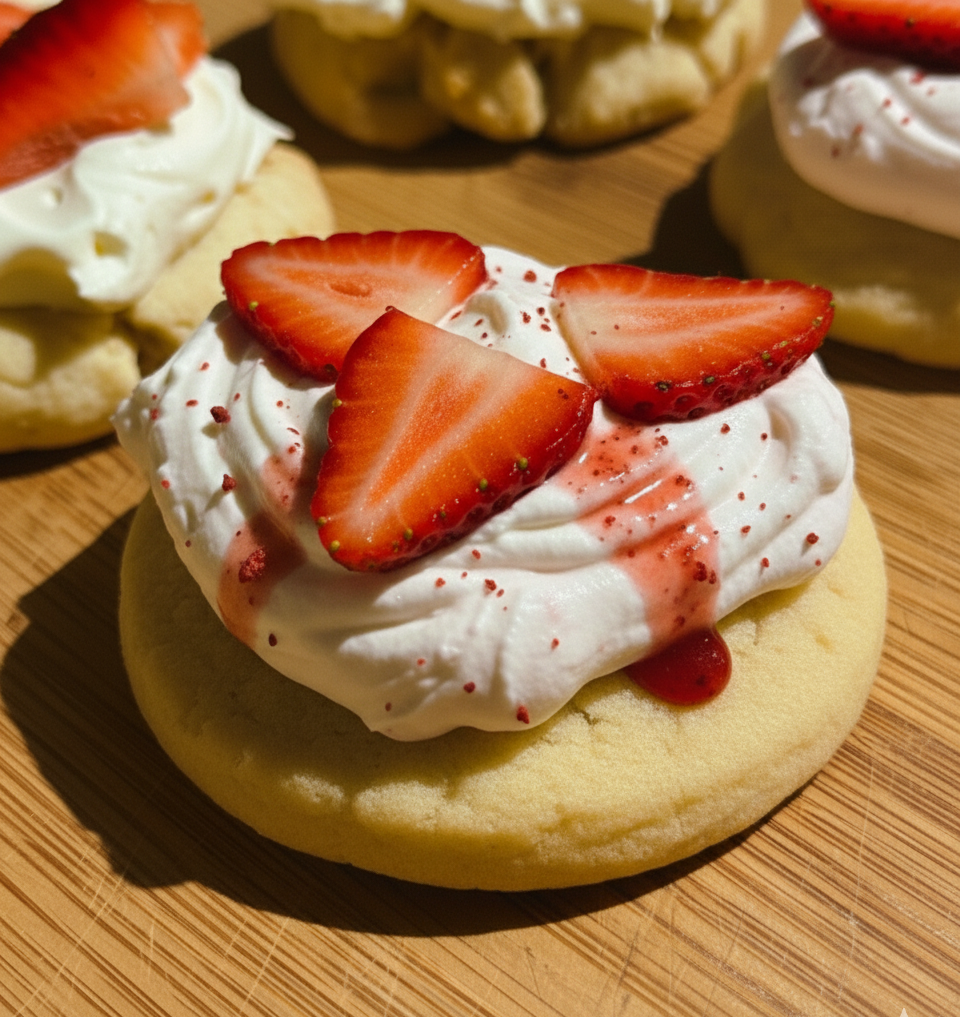 Strawberry Shortcake Cookies