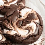 Gooey Chocolate Marshmallow Swirl Cookies