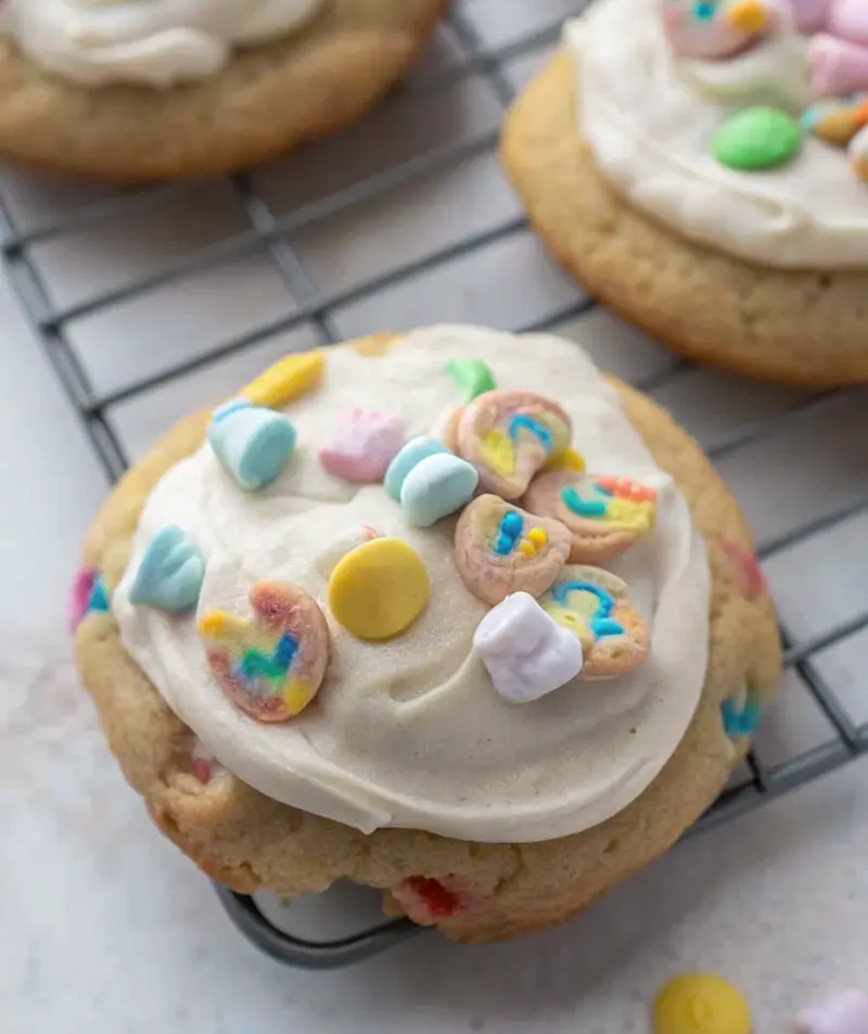 Crumbl Lucky Charms Cookies