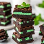 Fudge Mint Oreo Brownies
