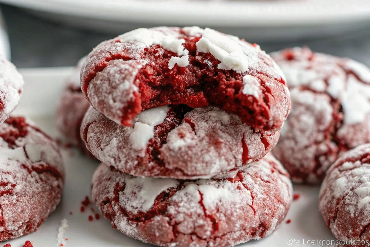 Red Velvet Cake Mix Cookies