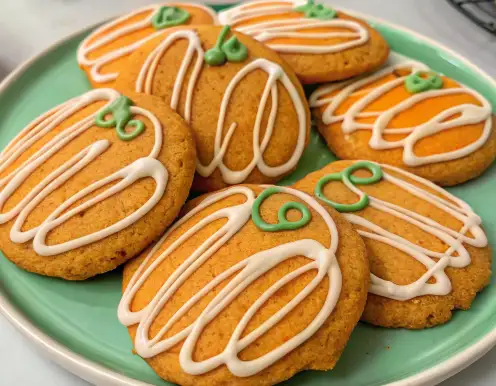 Iced Pumpkin Cookies