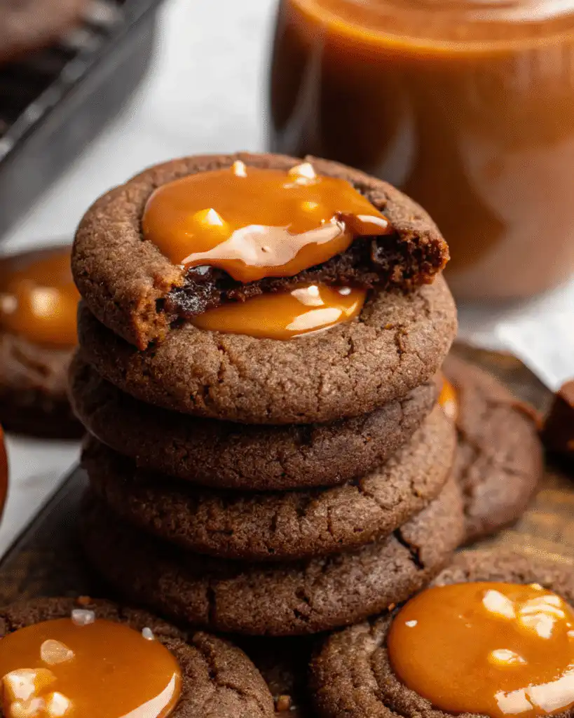 Chocolate Caramel Cookies