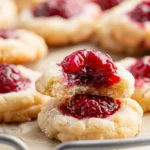 Raspberry Thumbprint Cookies