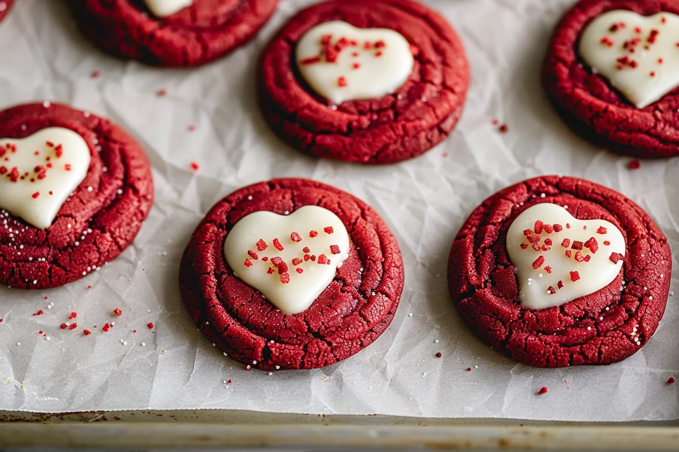 Red Velvet Sugar Cookies