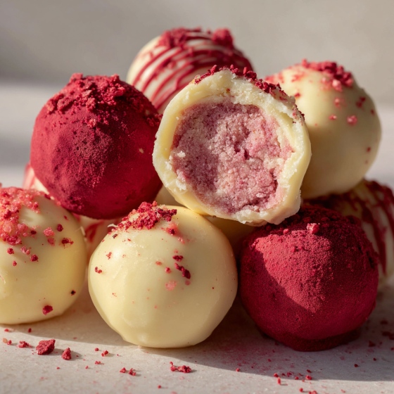 Strawberry Protein Bites