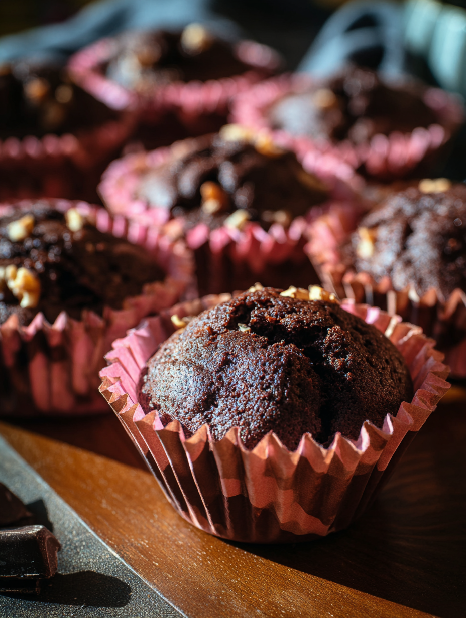 Easy Double Chocolate Chip Muffins