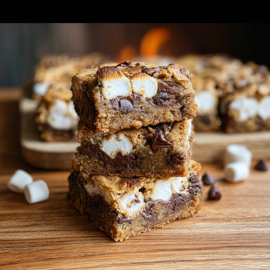 Easy S'mores Blondies