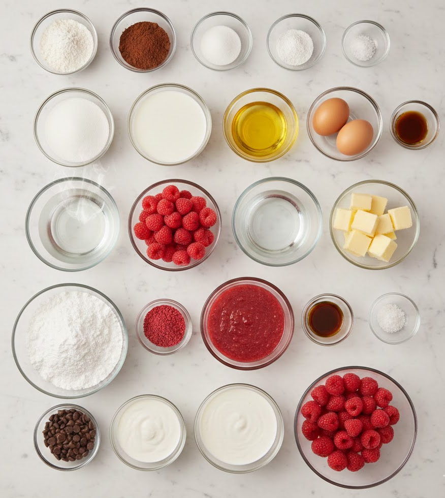 steps Chocolate Raspberry Cake