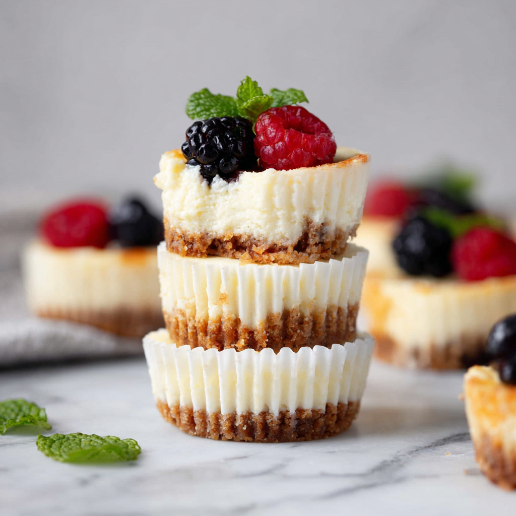 Mini Protein Cheesecakes