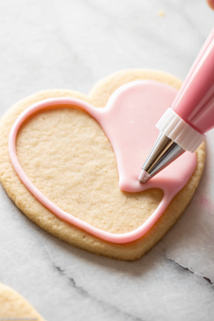 Valentine's Day Heart Sugar Cookies
