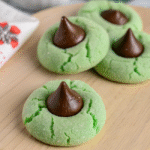 Mint Chocolate Kiss Blossom Cookies