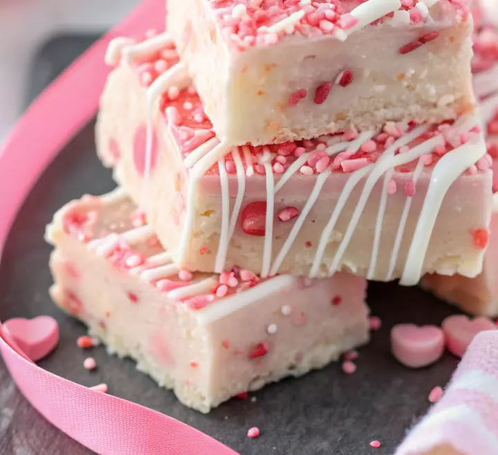 Valentine's Day Sugar Cookie Fudge