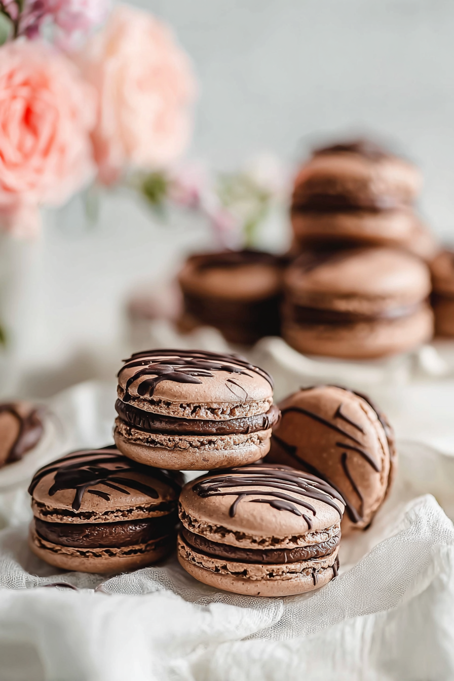Chocolate Macarons