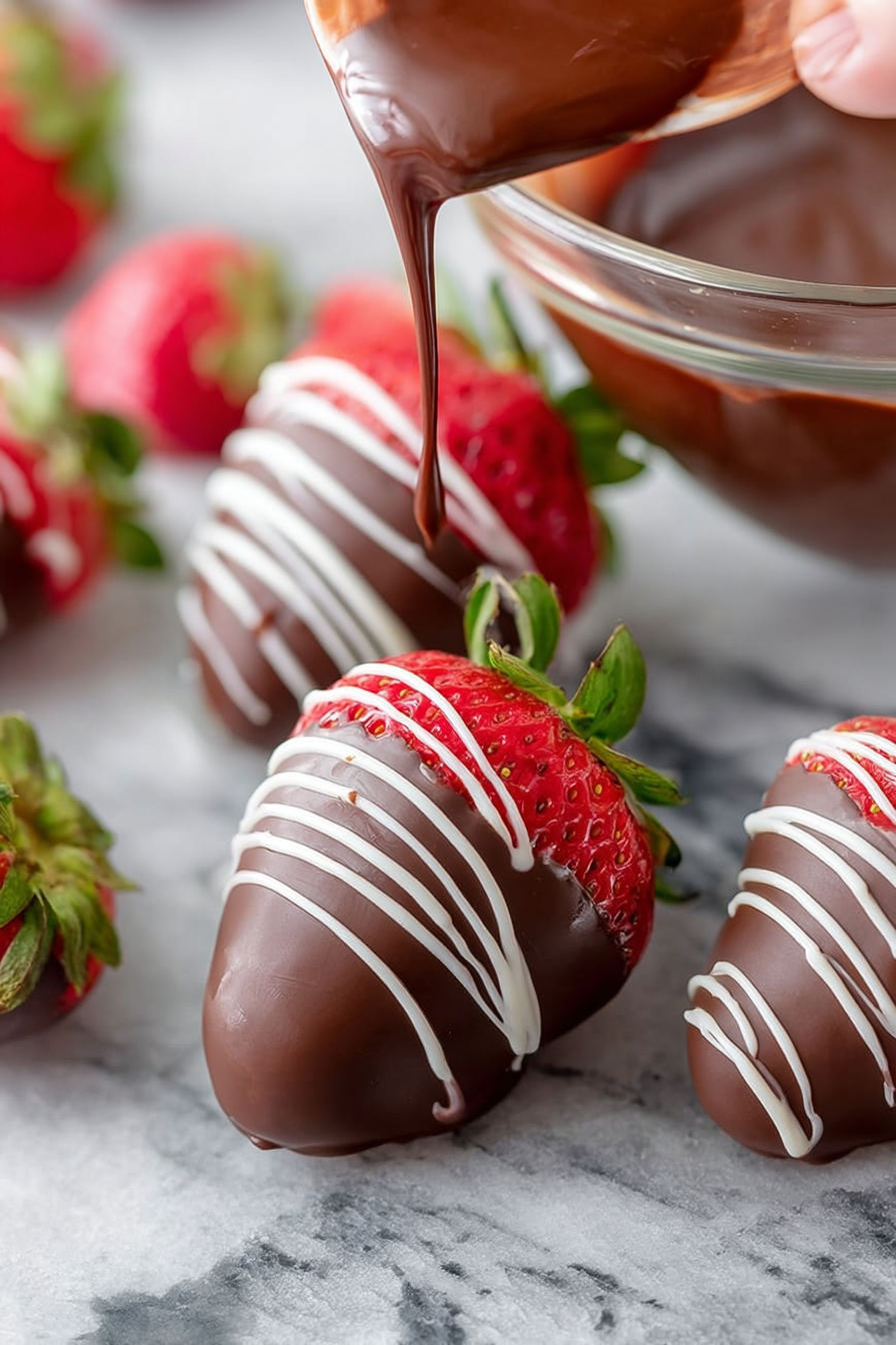 Dark Chocolate Covered Strawberries