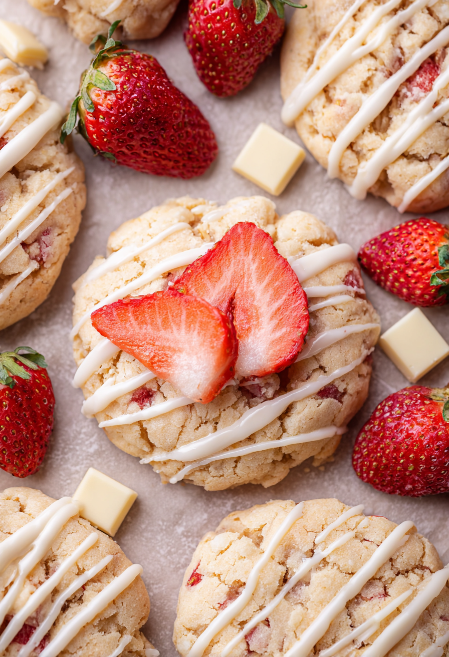 Homemade Strawberry Shortcake Cookies