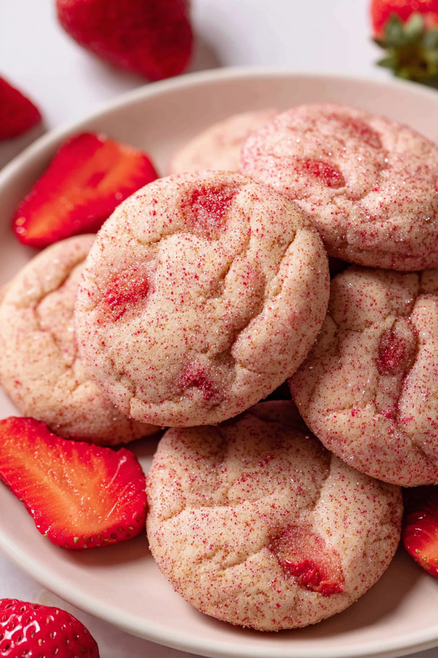 Easy Strawberry Sugar Cookies