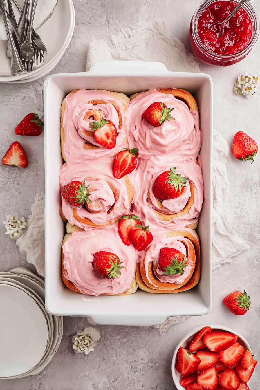 Strawberry Cinnamon Rolls