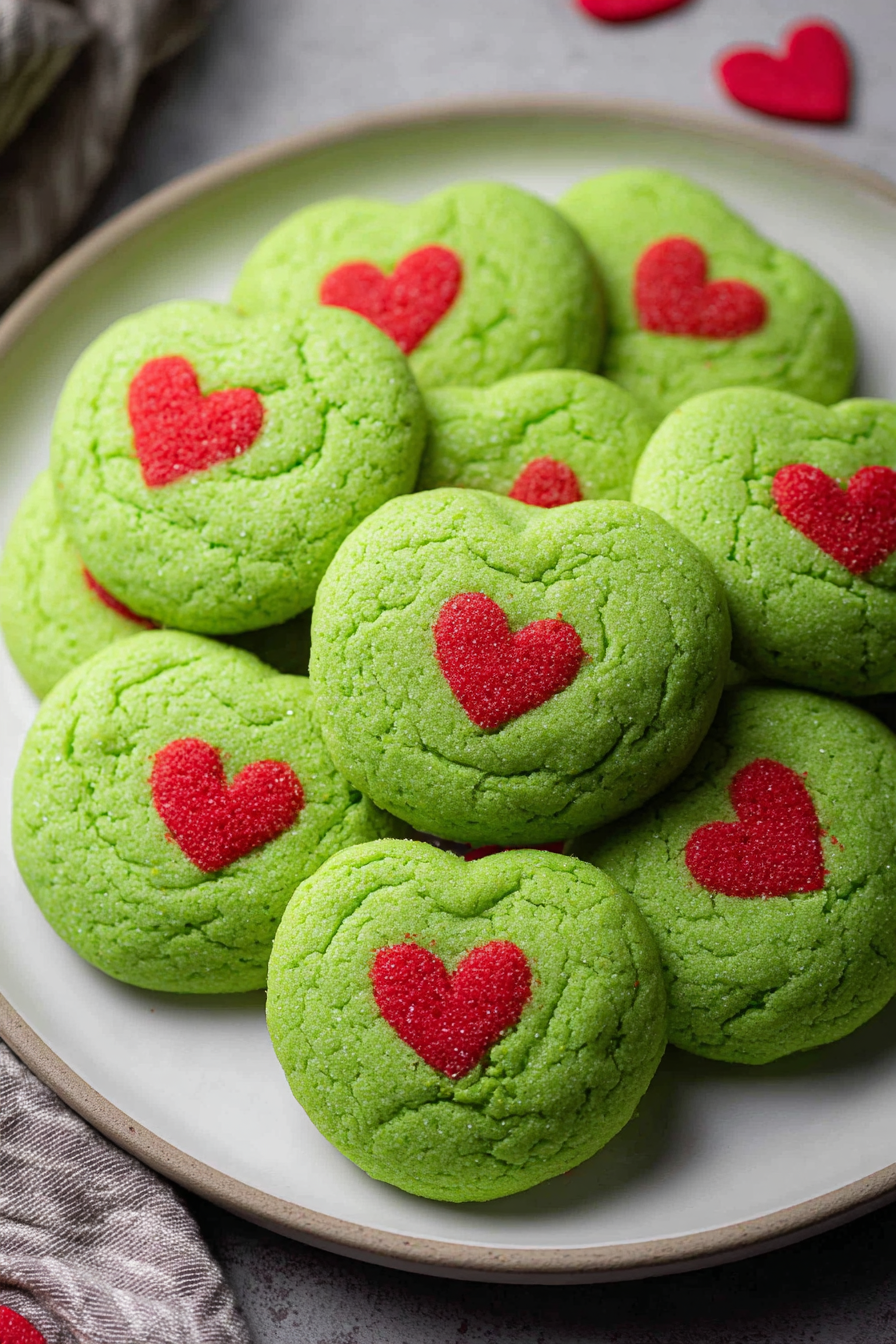 Grinch Crinkle Cookies Recipe