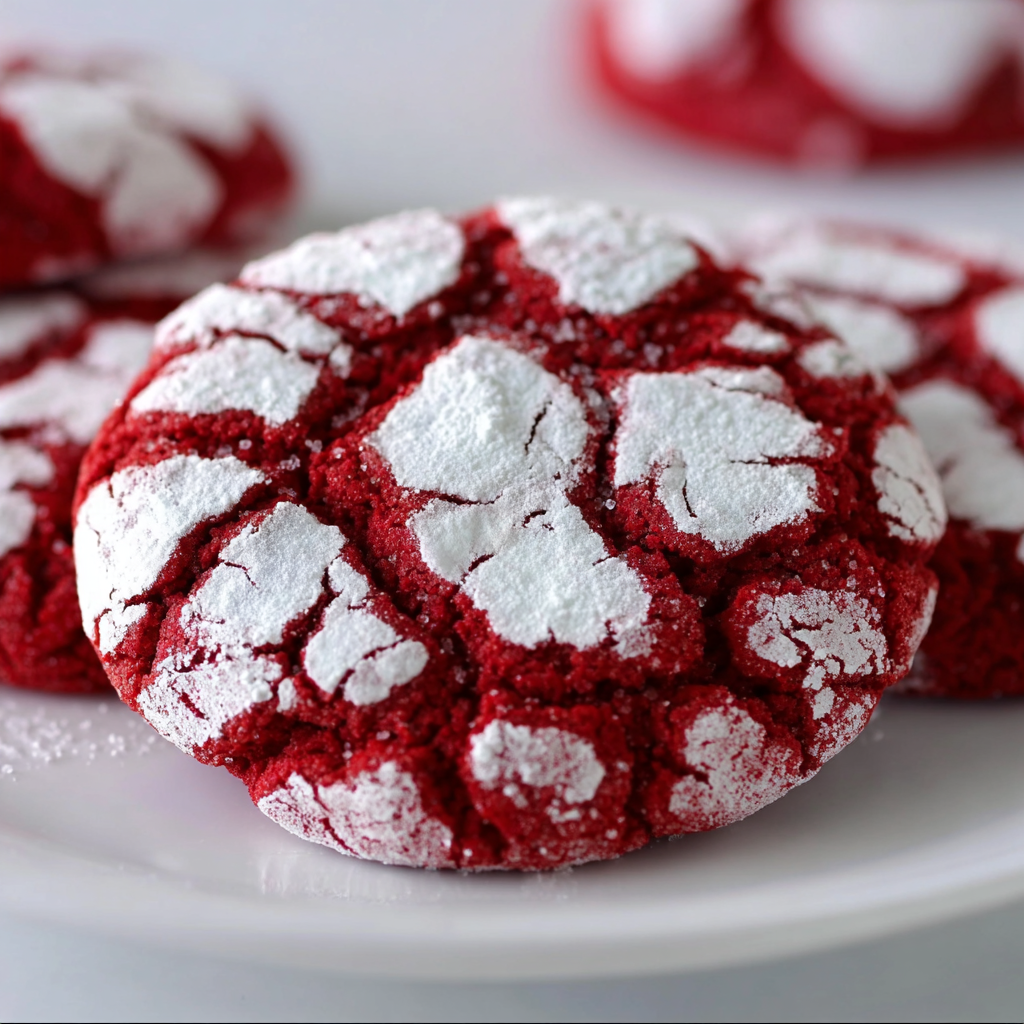Red Velvet Gooey Butter Cookies