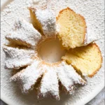 Powdered Sugar Donut Cake